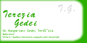 terezia gedei business card